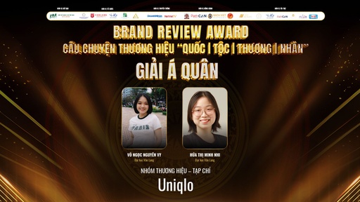 Á quân Brand Review Award 2024 - Tạp chí Review Thương hiệu Uniqlo